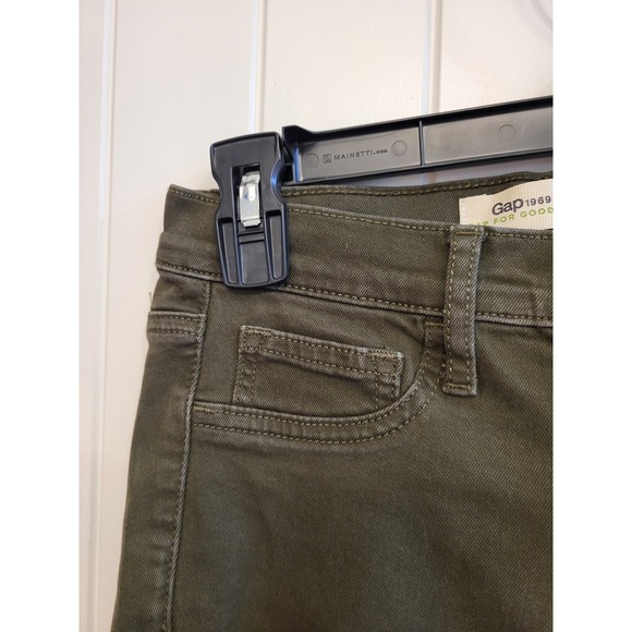 Gap 1969 Easy Leggings Olive Green Distressed Skinny Pants Womens Sz: 00 Regular - Picture 5 of 12